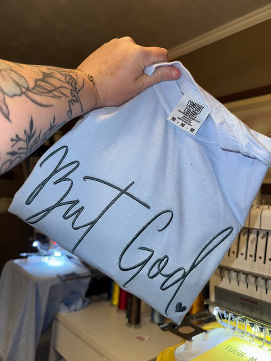 But god embroidery